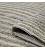 Silver Stripes Wool And Viscose 10X10 Hand-Tufted Carpet