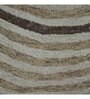 Silver Stripes Wool And Viscose 10X10 Hand-Tufted Carpet