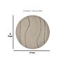 Silver Stripes Wool And Viscose 8X8 Hand-Tufted Carpet
