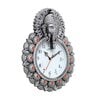 Silver Synthetic Plastic Wall Clock