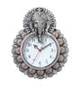 Silver Synthetic Plastic Wall Clock