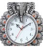 Silver Synthetic Plastic Wall Clock