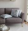Silver Traditional Cotton 16 x 16 Inches Embroidered Cushion Covers (Set of 3)
