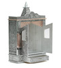 Silver Wood & Aluminium Wall Mounted Mandir Without Door