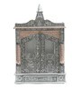 Silver Wood & Aluminium Wall Mounted Mandir Without Door