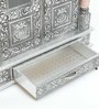 Silver Wood & Aluminium Wall Mounted Mandir Without Door