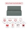 Silvia 7 Inch PU Foam (72x30) In Grey Colour Single Size Sofa Cum Foldable Mattress