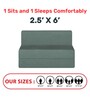 Silvia 7 Inch PU Foam (72x30) In Grey Colour Single Size Sofa Cum Foldable Mattress