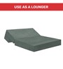 Silvia 7 Inch PU Foam (72x30) In Grey Colour Single Size Sofa Cum Foldable Mattress