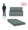 Silvia 7 Inch PU Foam (72x30) In Grey Colour Single Size Sofa Cum Foldable Mattress