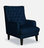 Similo Wing Chair in Navy Blue Colour