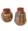 Simmering Sand (Set Of 2) Brown Terracotta Table Vase