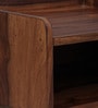 Valence Sheesham Wood Bedside Table In Scratch Resistant Rustic Teak Finish