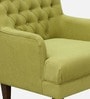 Fernand Fabric Full Back Lounge Chair In Olive Green Colour