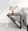 Simona Solid Wood Bedside Table in White Finish