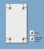 Silver Glass Edge Wall Mirror