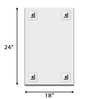 Silver Glass Edge Wall Mirror