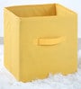 Simple Fabric Foldable Cloth Organiser in Yellow Colour