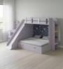 SimpleSlides Bunk Bed With Slide In Grey Colour