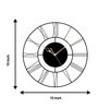 Black Iron Simplest Roman Novelty Wall Clock