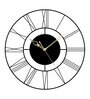 Black Iron Simplest Roman Novelty Wall Clock