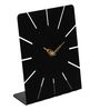 Simplest Square Black Iron Table Clock