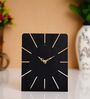 Simplest Square Black Iron Table Clock