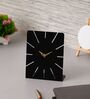 Simplest Square Black Iron Table Clock