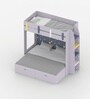 SimpleSteps Bunk Bed With Ladder and Drawer Storage In Grey Colour