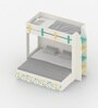 SimpleSteps Bunk Bed With Ladder and Drawer Storage In White Colour