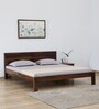 Simplicty Pure Sheesham Wood King Size Bed In Scratch Resistant Teak Finish