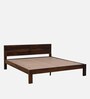Simplicty Pure Sheesham Wood King Size Bed In Scratch Resistant Teak Finish