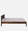Simplicty Pure Sheesham Wood Queen Size Bed In Scratch Resistant Teak Finish