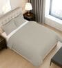 Simply Taupe Solid 400 TC Cotton Double Sized Duvet Cover