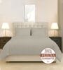 Simply Taupe Solid 400 TC Cotton Double Sized Duvet Cover