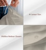 Simply Taupe Solid 400 TC Cotton Double Sized Duvet Cover