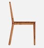Simsim Sheesham Wood Dining Chair In Natural Sheesham Finish