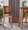 Simsim Sheesham Wood Dining Chair In Natural Sheesham Finish