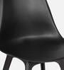Simson Plastic Iconic Chair in Black Colour