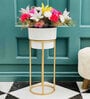 Sindhu Multicolor Metal Floor Planter