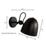 Sindig Swivel Black Wall Sconce