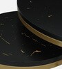 Sindra Nesting Coffee Table Set In Golden Finish