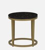 Sindra Nesting Coffee Table Set In Golden Finish
