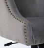 Sines Velvet Ergonomic Chair in Grey Colour