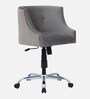 Sines Velvet Ergonomic Chair in Grey Colour