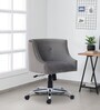 Sines Velvet Ergonomic Chair in Grey Colour