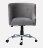 Sines Velvet Ergonomic Chair in Grey Colour