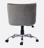 Sines Velvet Ergonomic Chair in Grey Colour