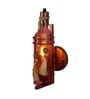 Single Wooden Novelty Wall Light (Red)
