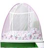 Single Bed Foldable  Polyester Mosquito Net In Pink